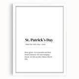 Funny St. Patrick’s Day Wall Art – Irish Typography Print Decor