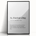 Funny St. Patrick’s Day Wall Art – Irish Typography Print Decor