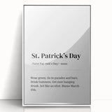 Funny St. Patrick’s Day Wall Art – Irish Typography Print Decor