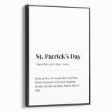 Funny St. Patrick’s Day Wall Art – Irish Typography Print Decor