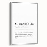 Funny St. Patrick’s Day Wall Art – Irish Typography Print Decor