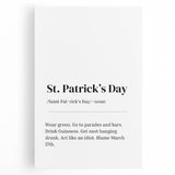 Funny St. Patrick’s Day Wall Art – Irish Typography Print Decor