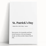 Funny St. Patrick’s Day Wall Art – Irish Typography Print Decor