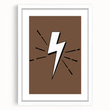 Lightning Bolt - Boys Room Wall Art Kids Wall Art Prints