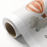 Dream Big Hot Air Balloon Nursery Wall Art - Baby Room Decor