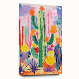 Children's Wall Art Prints - Cactus Garden Nursery Wall Decor