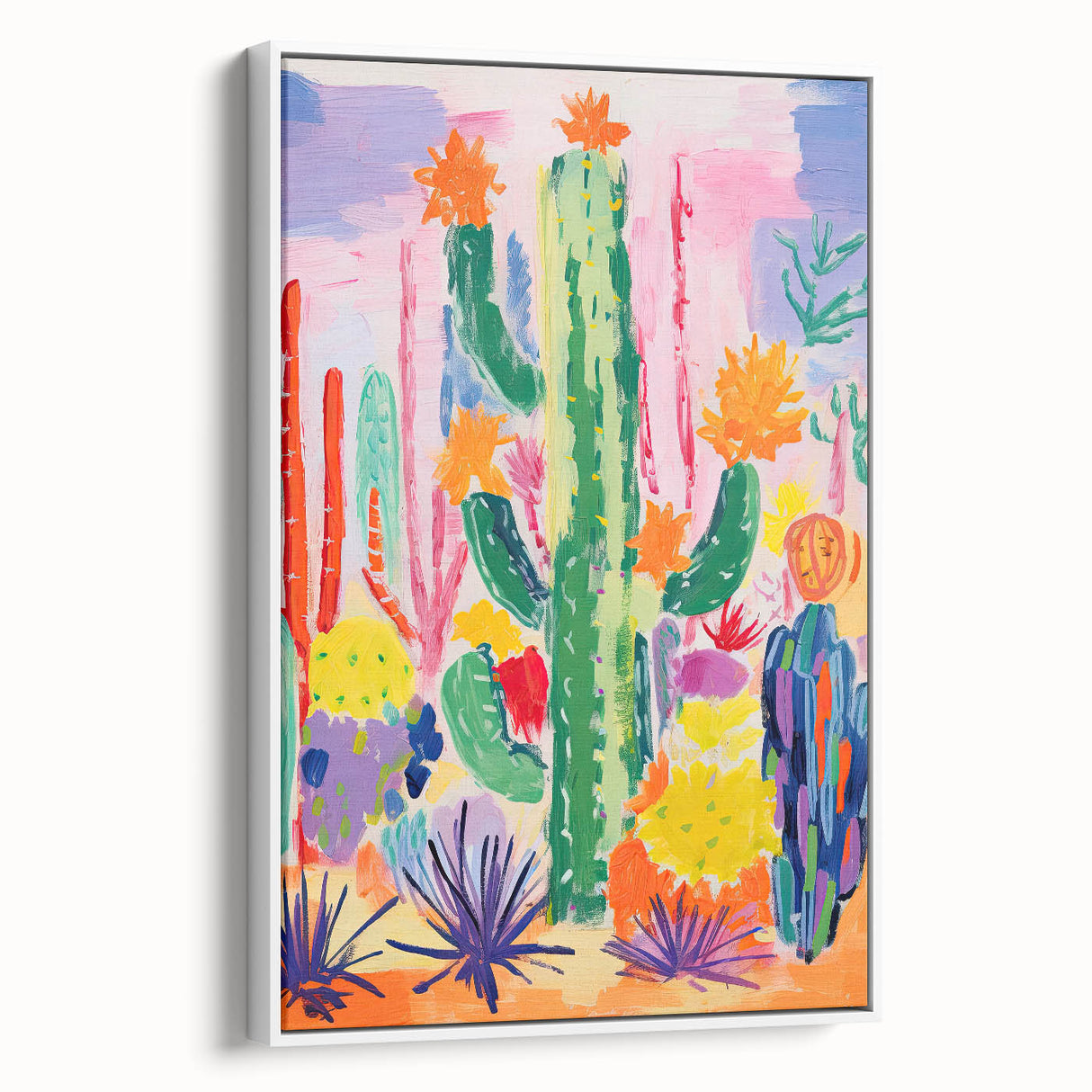 Children's Wall Art Prints - Cactus Garden Nursery Wall Decor