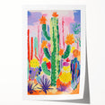 Children's Wall Art Prints - Cactus Garden Nursery Wall Decor