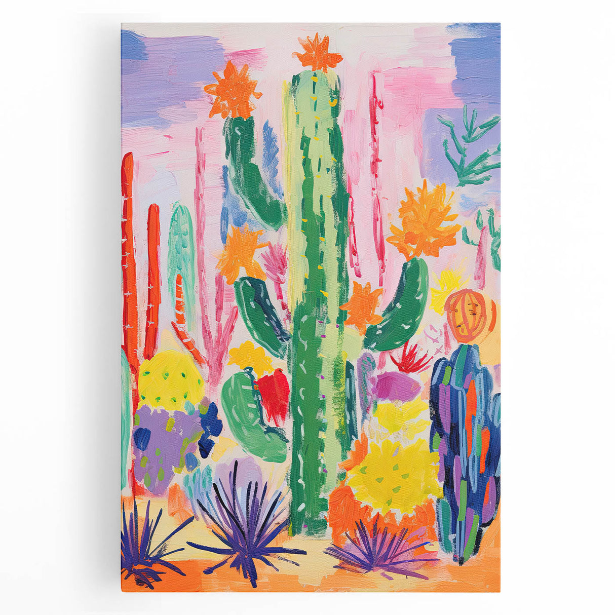Children's Wall Art Prints - Cactus Garden Nursery Wall Decor