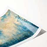 Rolled landscape canvas print showcasing vibrant African-inspired wall art with intricate patterns and rich colors, securely packaged in a durable cardboard tube for safe delivery.