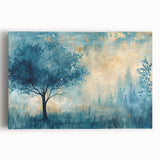 Landscape stretched canvas artwork showcasing a vibrant abstract design with bold colors, perfect for modern home decor. Ideal for enhancing living spaces or offices.