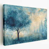 Landscape stretched canvas artwork showcasing vibrant African-inspired designs with intricate patterns, displayed from a side view to highlight its depth and texture. Ideal for home decor or cultural art enthusiasts.