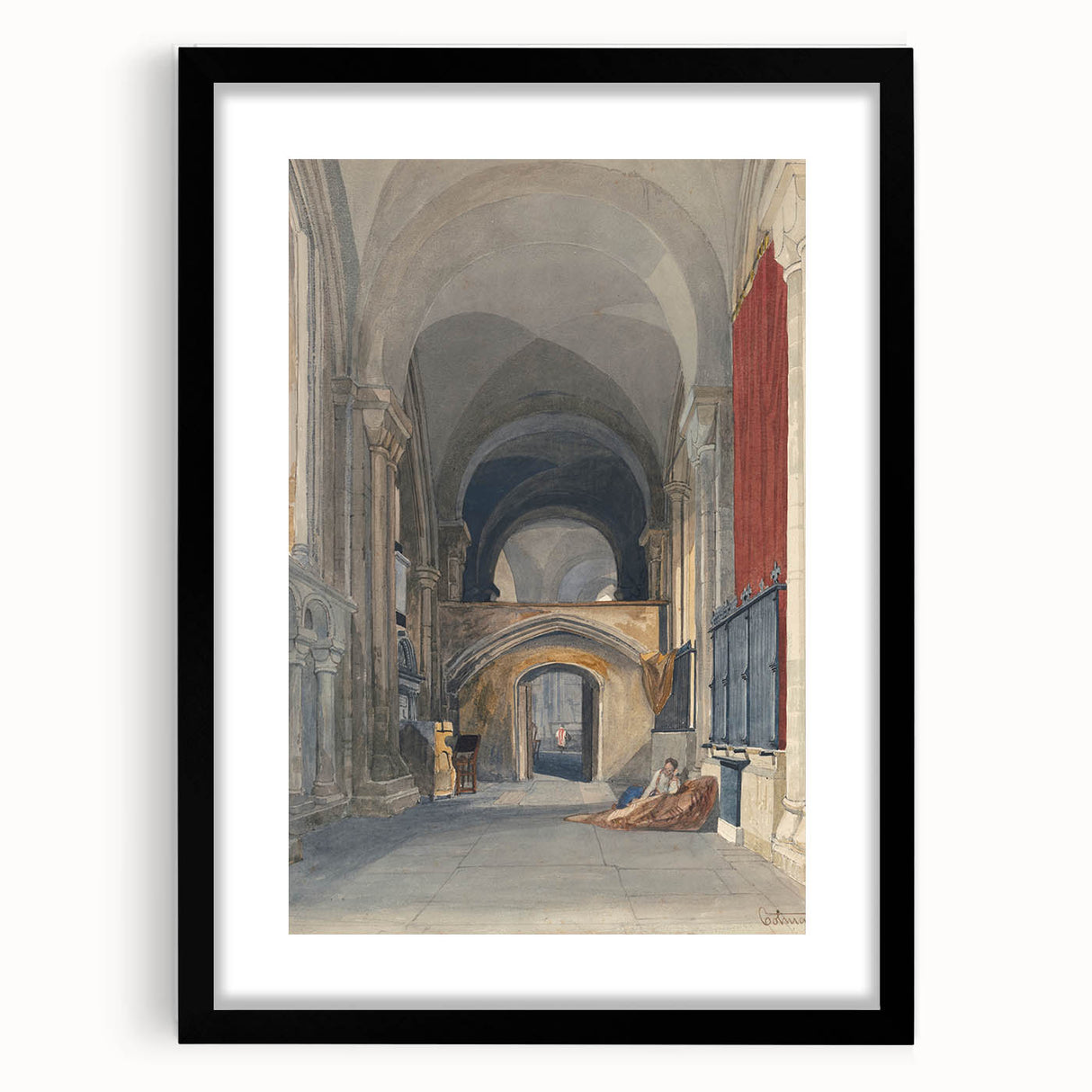 Medieval Wall Art - Gothic Norwich Cathedral North Aisle Interior Print