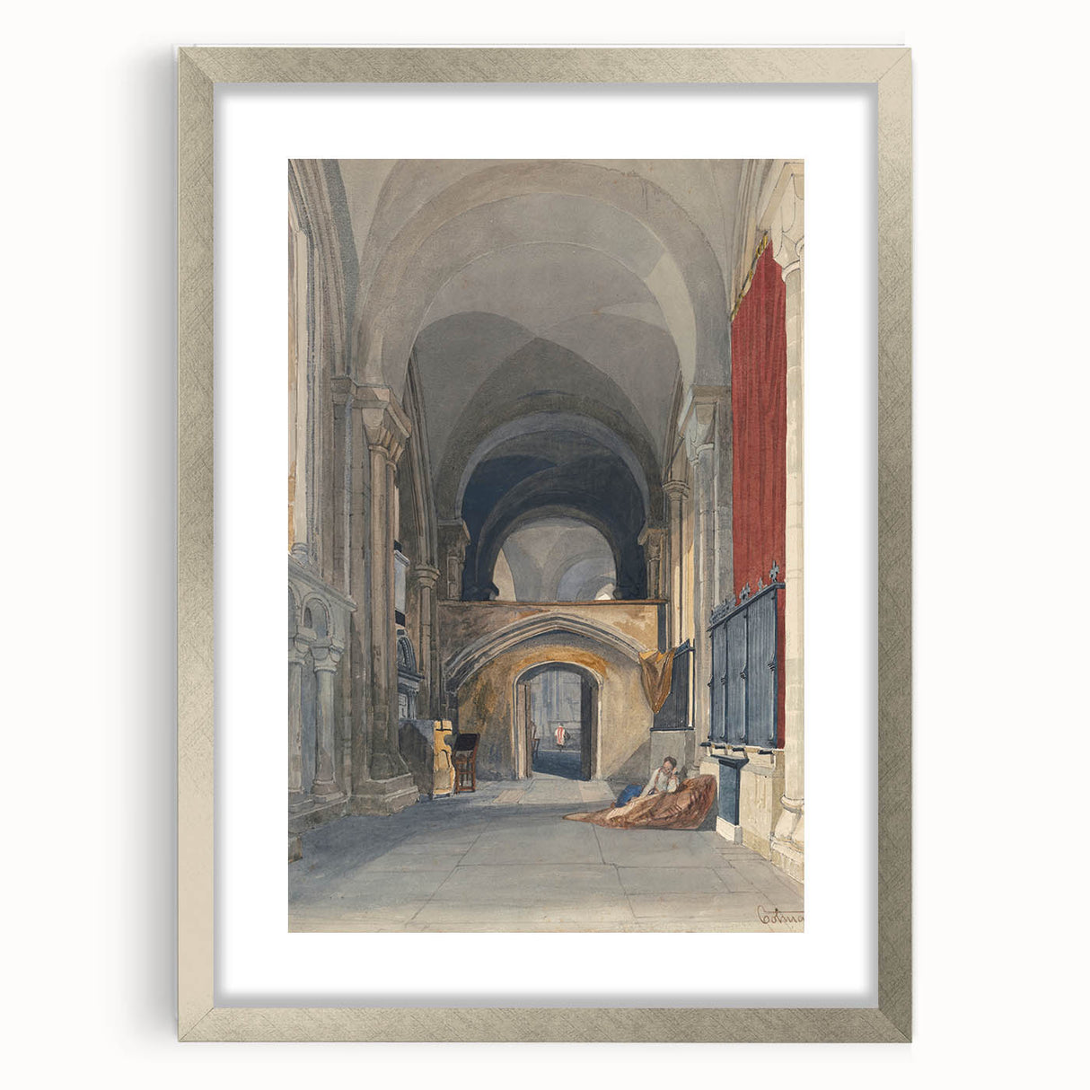 Medieval Wall Art - Gothic Norwich Cathedral North Aisle Interior Print