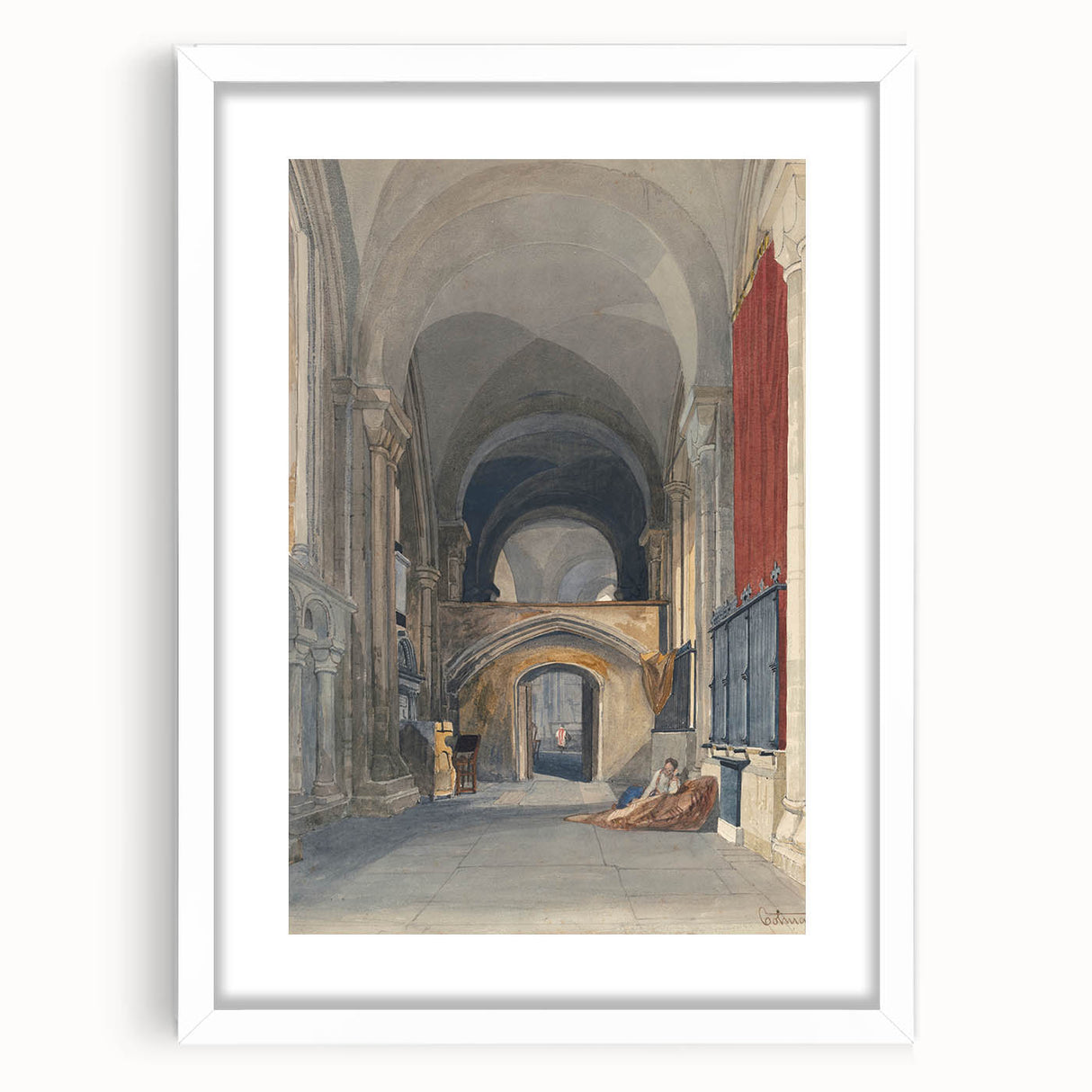 Medieval Wall Art - Gothic Norwich Cathedral North Aisle Interior Print