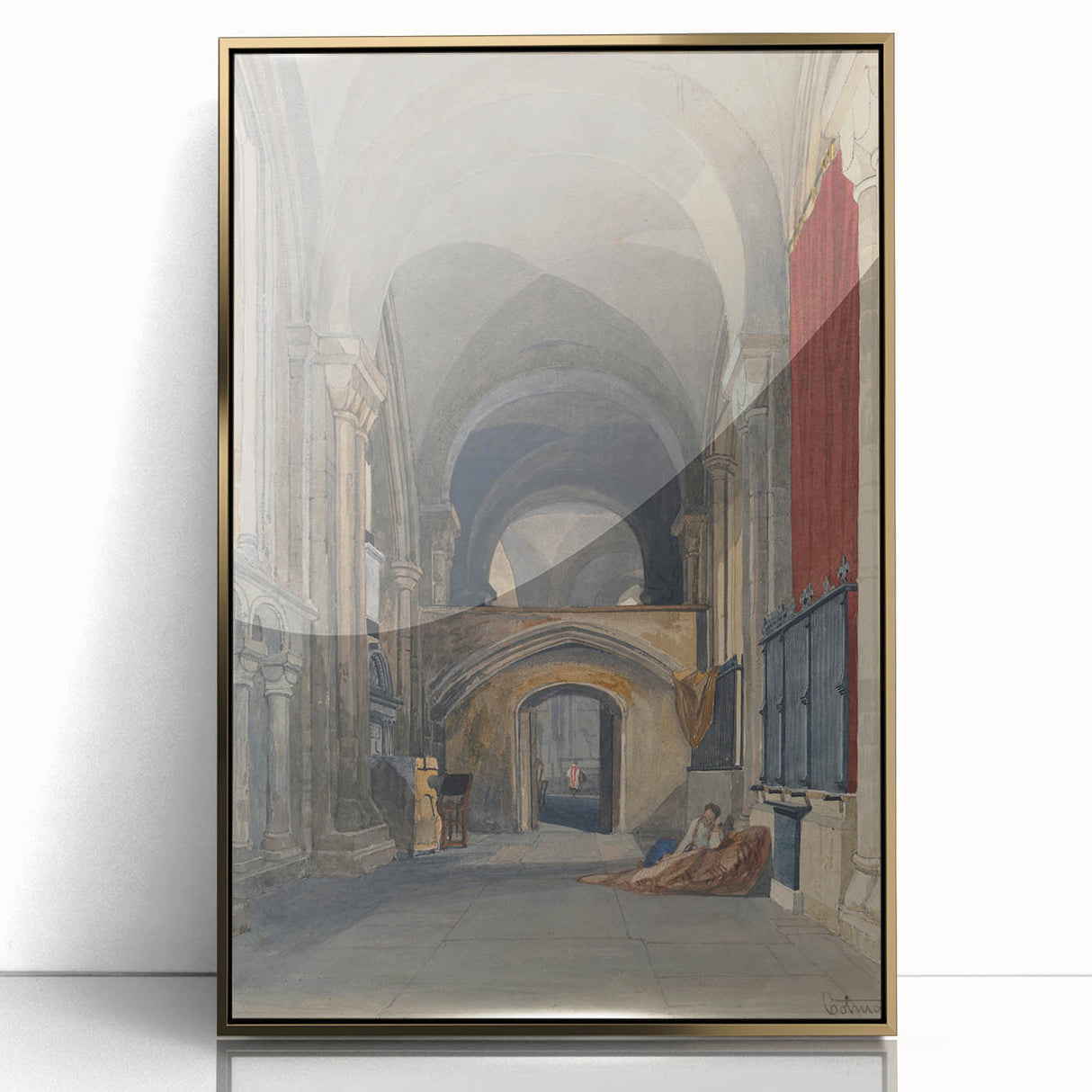 Medieval Wall Art - Gothic Norwich Cathedral North Aisle Interior Print