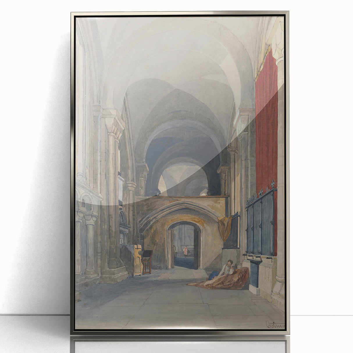 Medieval Wall Art - Gothic Norwich Cathedral North Aisle Interior Print