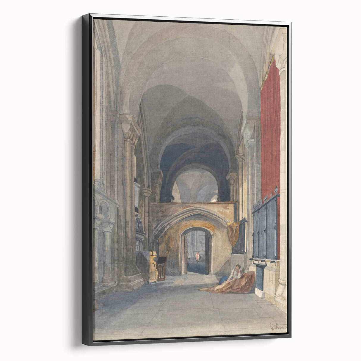Medieval Wall Art - Gothic Norwich Cathedral North Aisle Interior Print