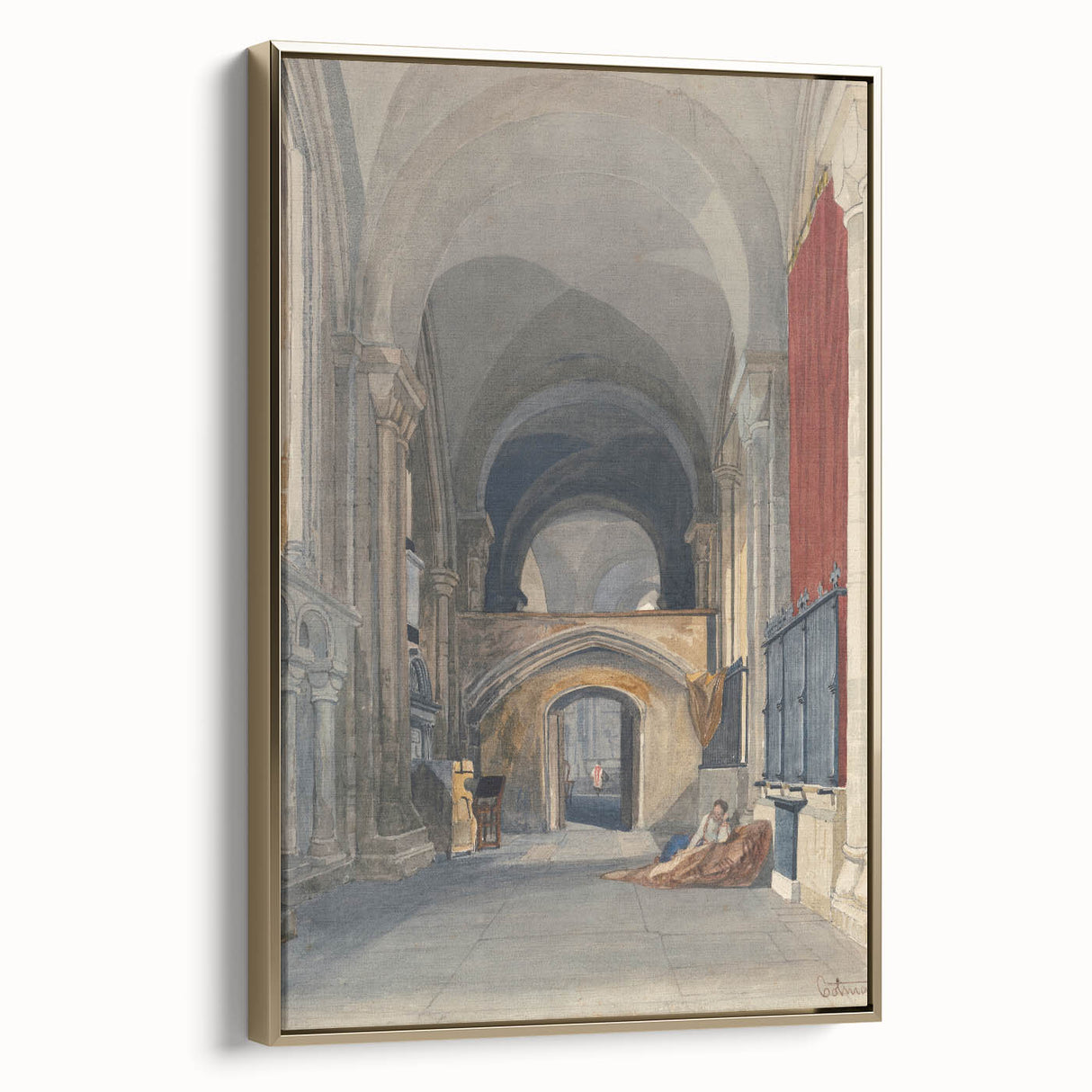 Medieval Wall Art - Gothic Norwich Cathedral North Aisle Interior Print