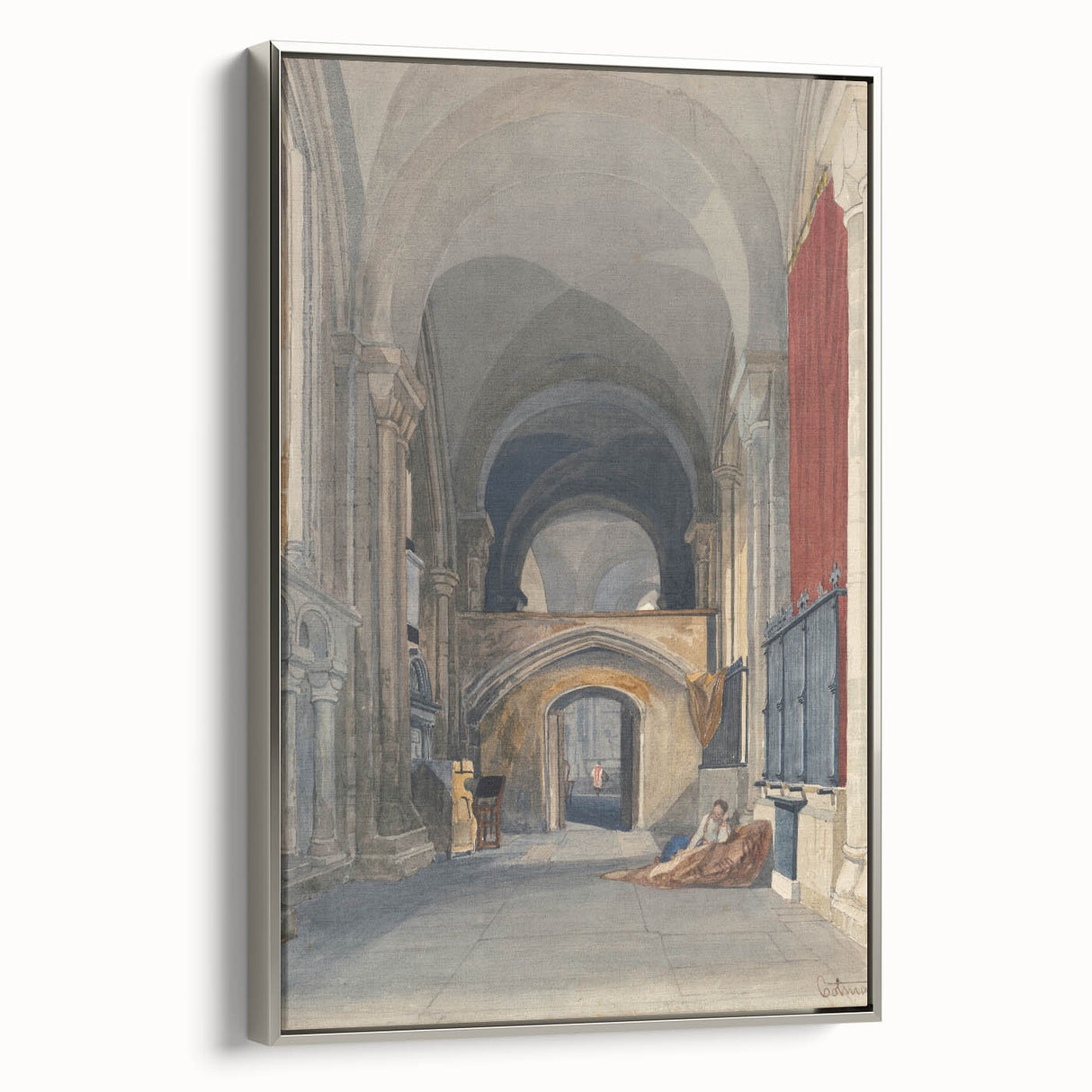 Medieval Wall Art - Gothic Norwich Cathedral North Aisle Interior Print