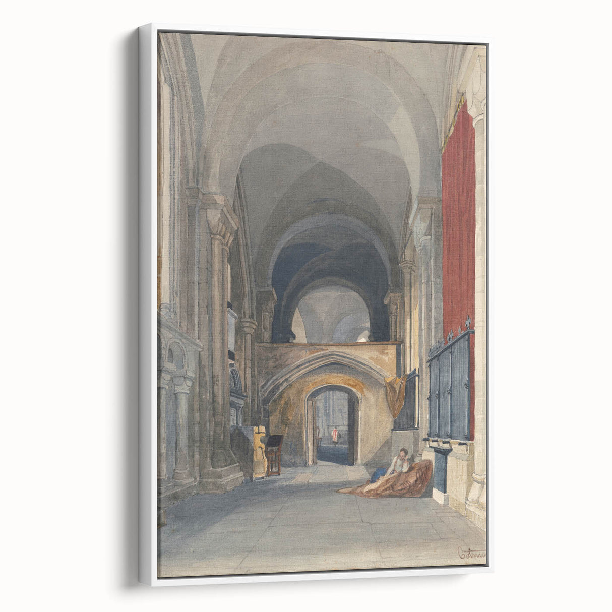 Medieval Wall Art - Gothic Norwich Cathedral North Aisle Interior Print