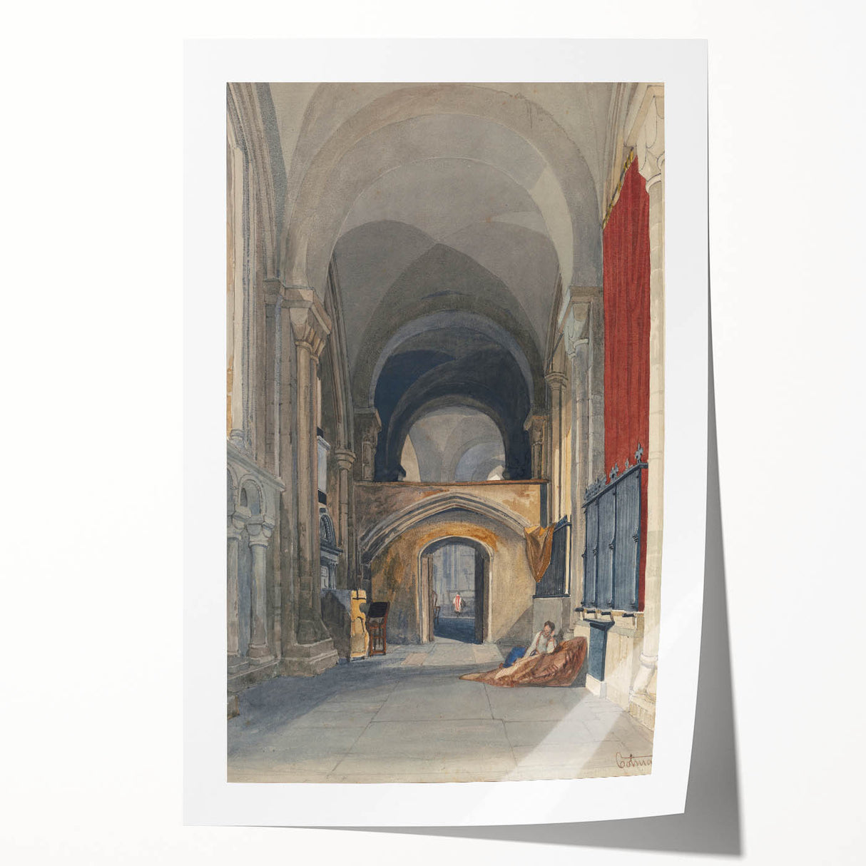 Medieval Wall Art - Gothic Norwich Cathedral North Aisle Interior Print
