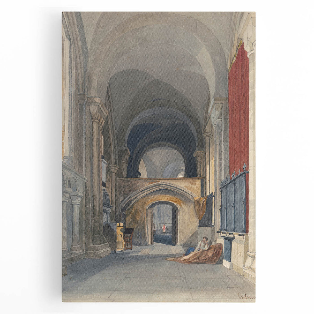 Medieval Wall Art - Gothic Norwich Cathedral North Aisle Interior Print