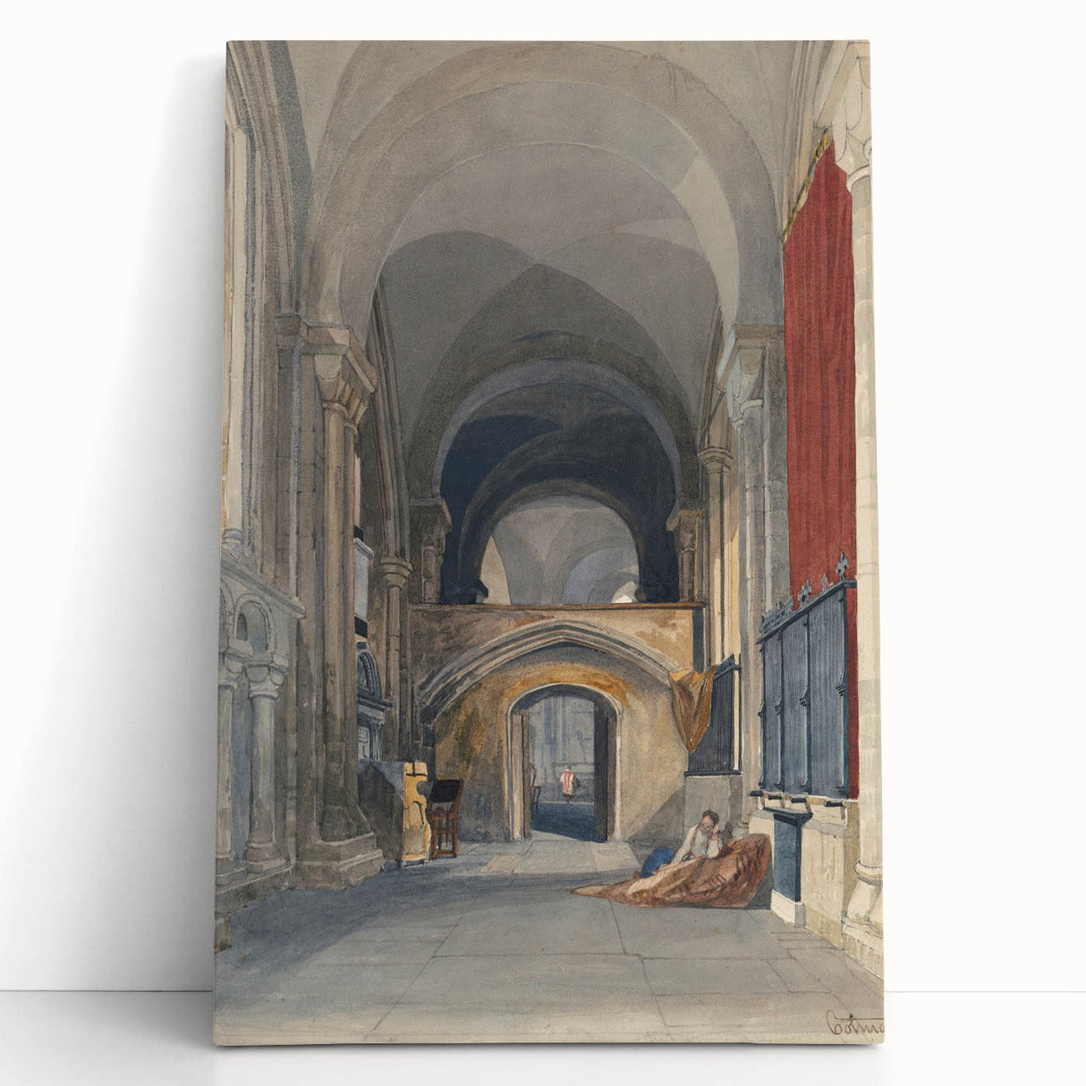 Medieval Wall Art - Gothic Norwich Cathedral North Aisle Interior Print