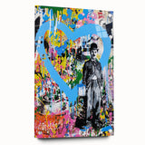 Vibrant Pop Art Wall Art - Graffiti Soup Can Canvas Print