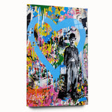 Vibrant Pop Art Wall Art - Graffiti Soup Can Canvas Print