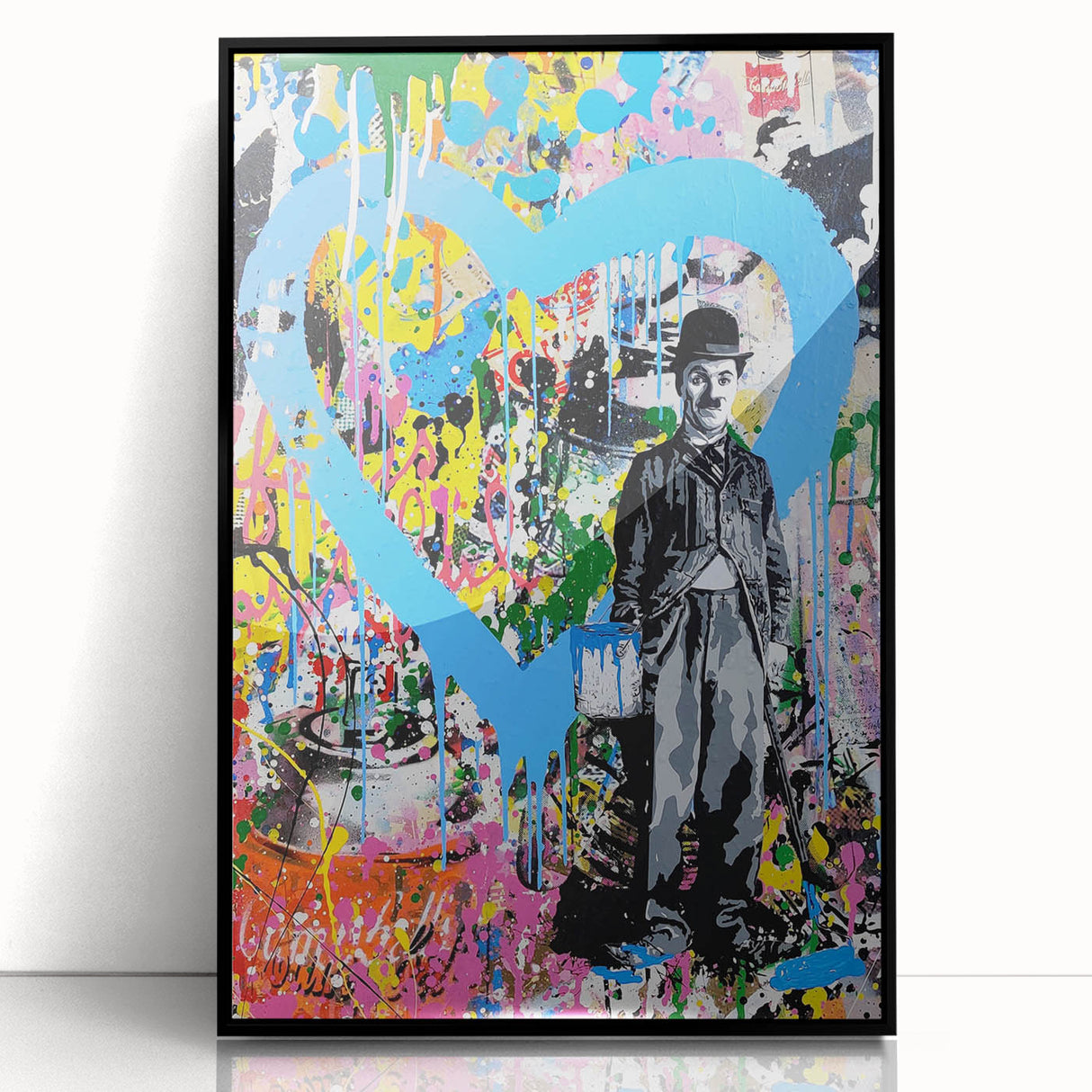 Vibrant Pop Art Wall Art - Graffiti Soup Can Canvas Print