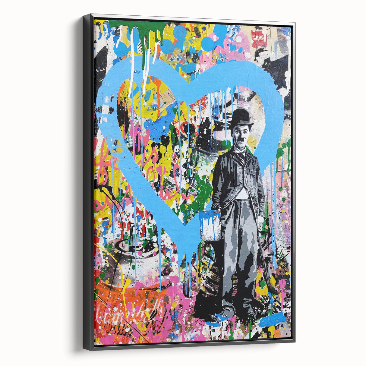Vibrant Pop Art Wall Art - Graffiti Soup Can Canvas Print