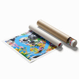 Vibrant Pop Art Wall Art - Graffiti Soup Can Canvas Print