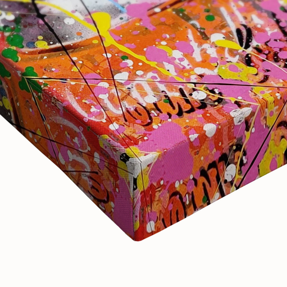 Vibrant Pop Art Wall Art - Graffiti Soup Can Canvas Print
