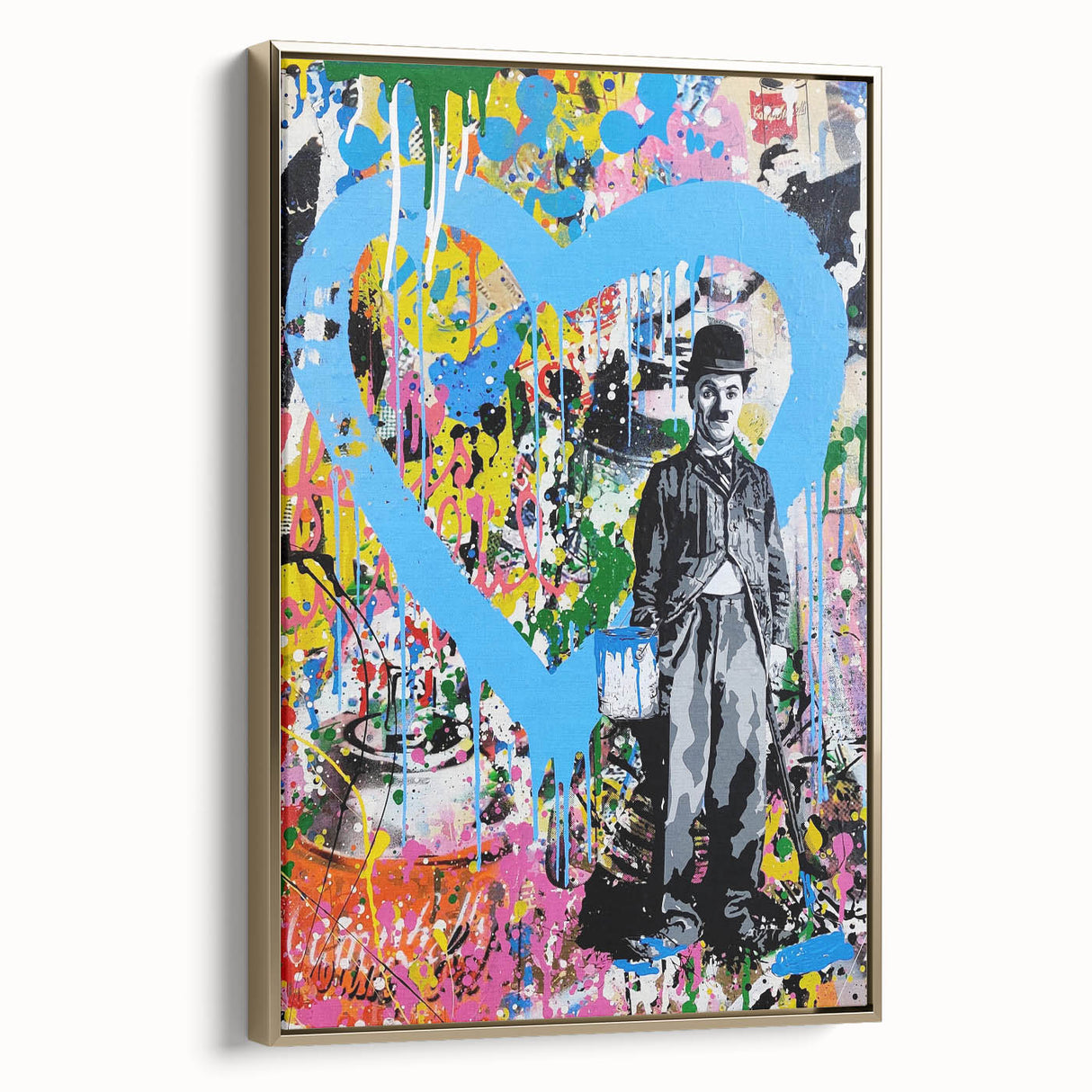 Vibrant Pop Art Wall Art - Graffiti Soup Can Canvas Print