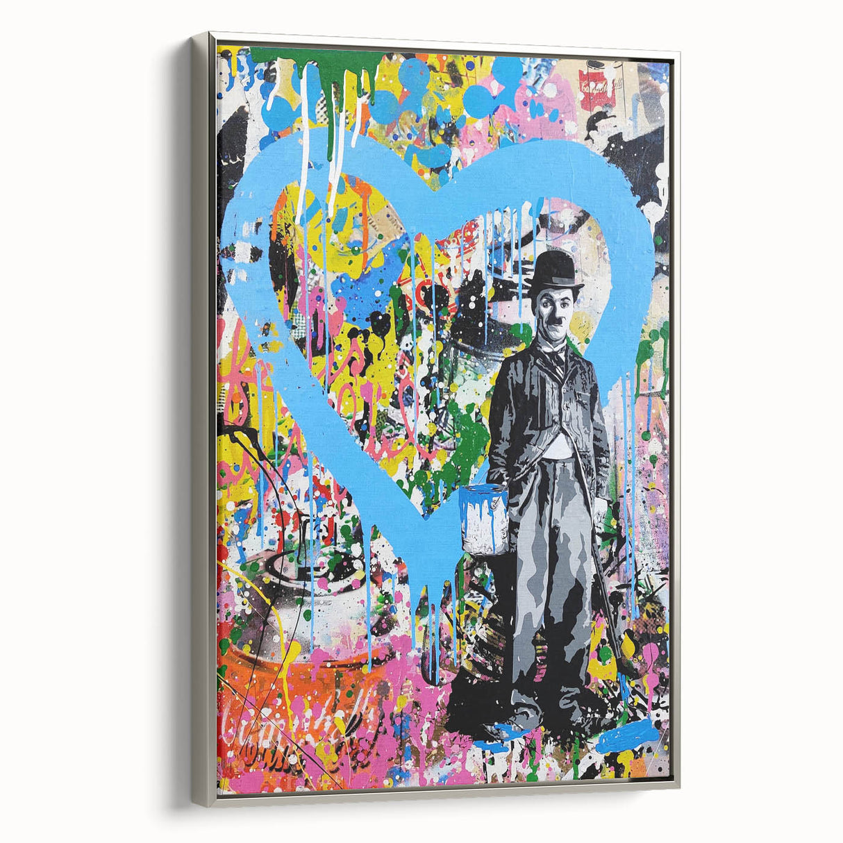 Vibrant Pop Art Wall Art - Graffiti Soup Can Canvas Print