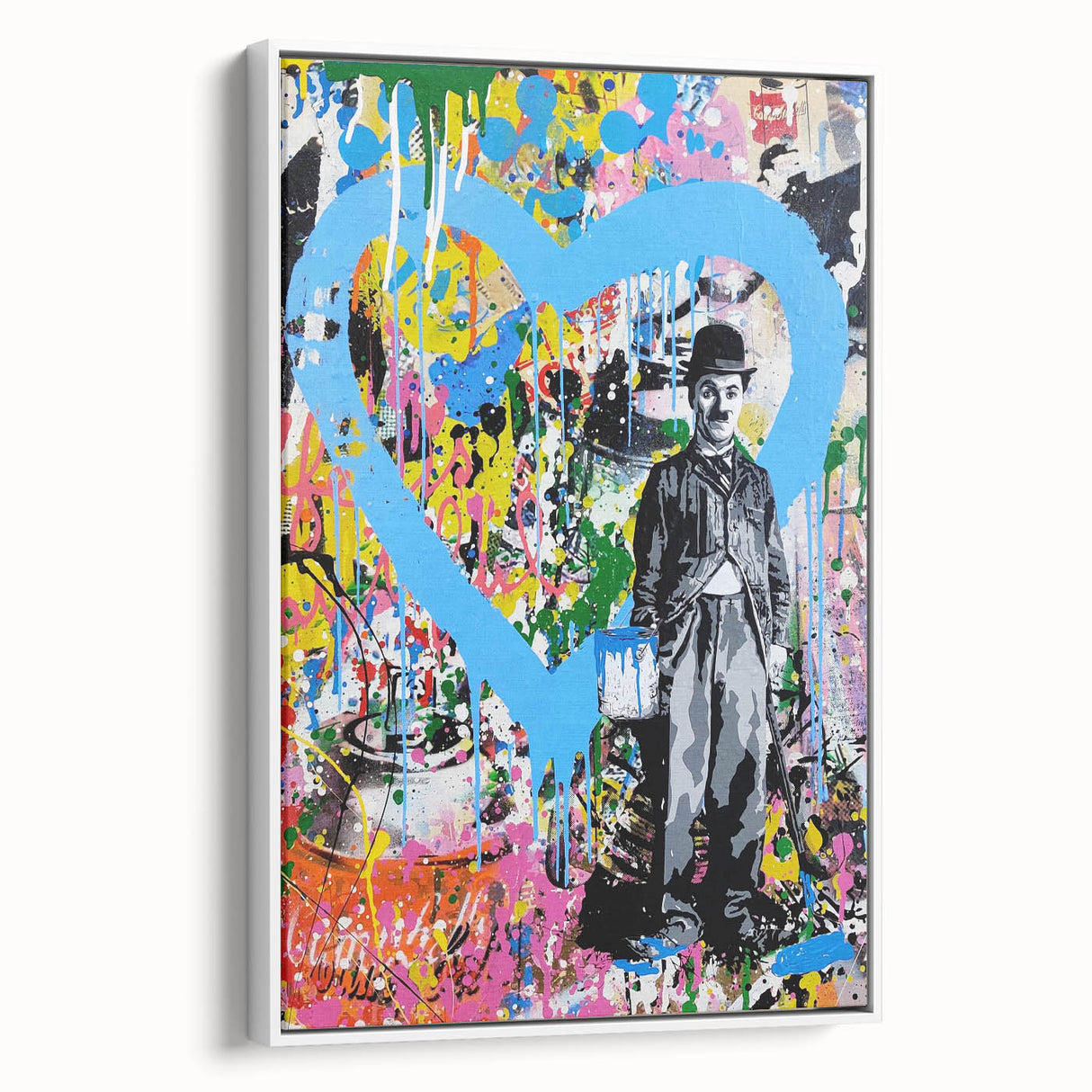 Vibrant Pop Art Wall Art - Graffiti Soup Can Canvas Print