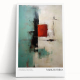 Large black and white abstract wall art on stretched canvas, featuring fluid forms ideal for kitchen or bedroom decor.