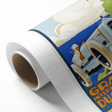 Retro Grand Prix Racing Poster - 1929 Vintage Automobile Wall Art