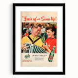 Retro 7-Up Party Ad – Vintage Print for Nostalgic Wall Art