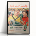 Retro 7-Up Party Ad – Vintage Print for Nostalgic Wall Art