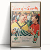 Retro 7-Up Party Ad – Vintage Print for Nostalgic Wall Art