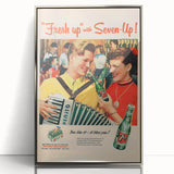 Retro 7-Up Party Ad – Vintage Print for Nostalgic Wall Art