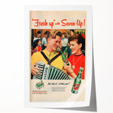Retro 7-Up Party Ad – Vintage Print for Nostalgic Wall Art