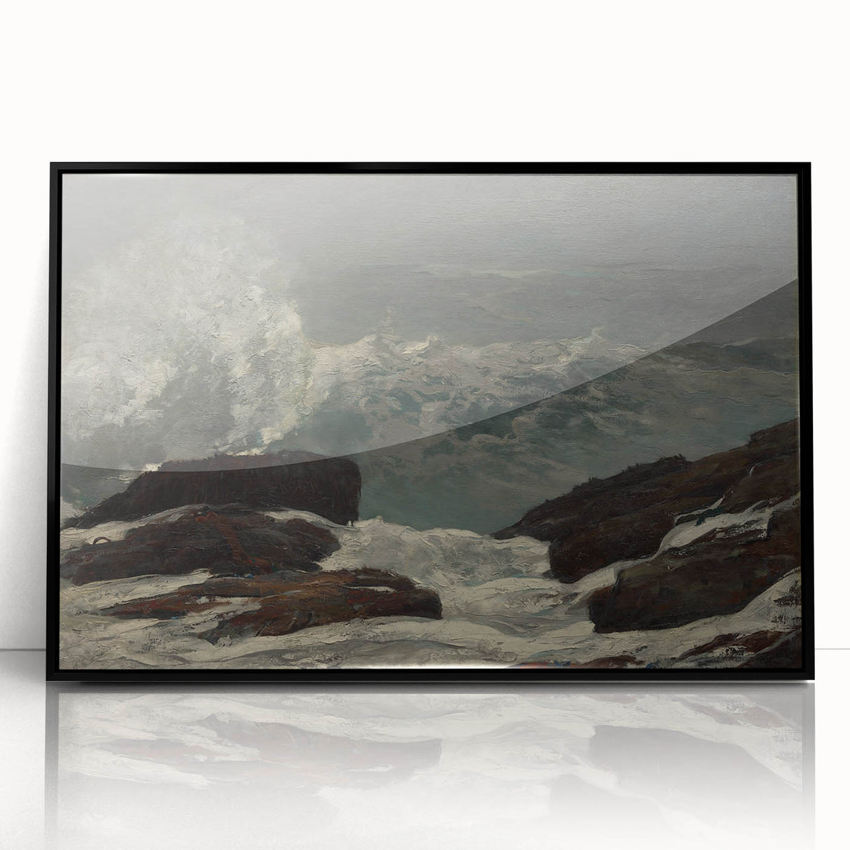 Realistic Coastal Scene Art Print: "Maine Coast" by Winslow Homer