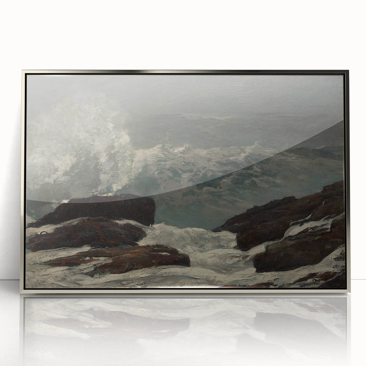 Realistic Coastal Scene Art Print: "Maine Coast" by Winslow Homer