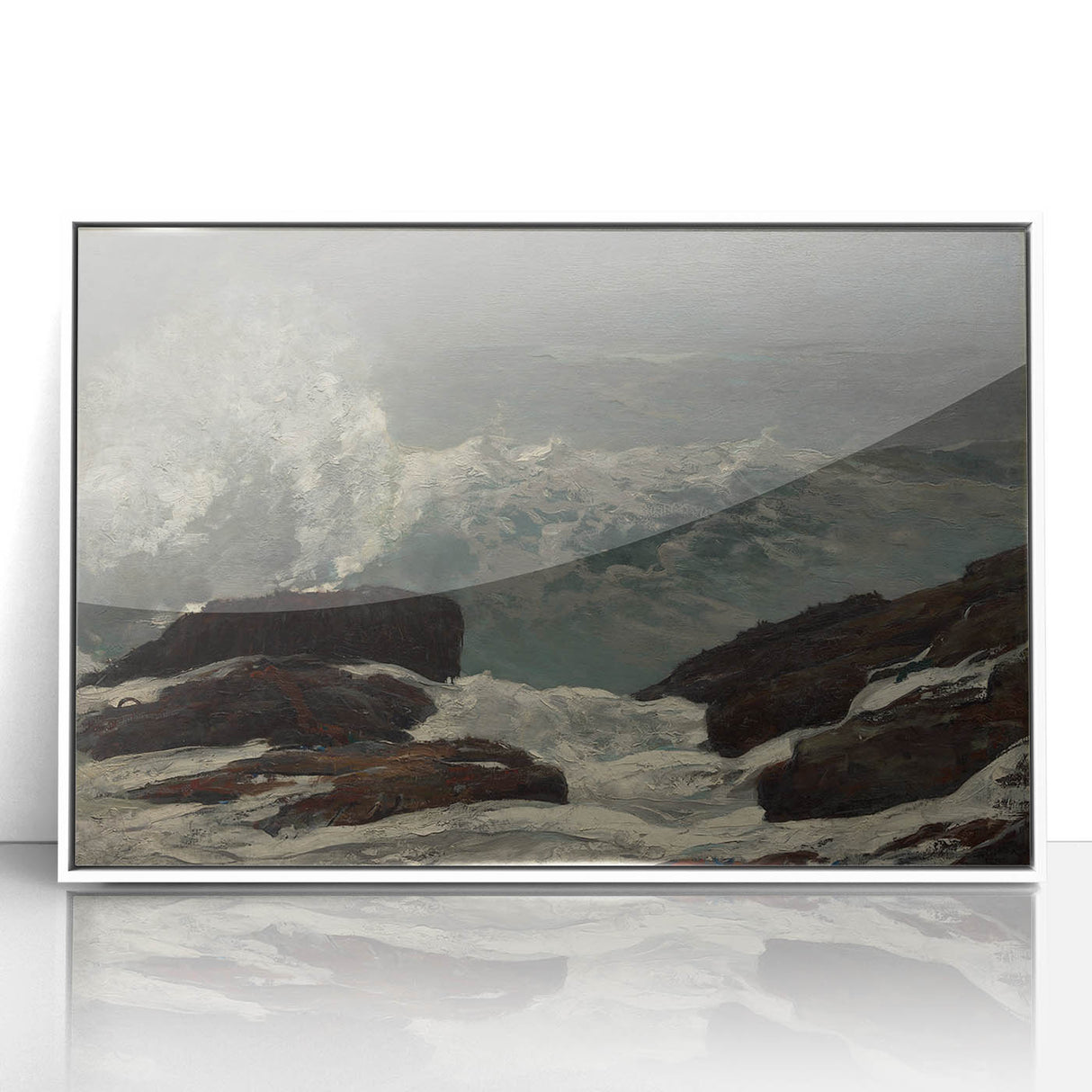 Realistic Coastal Scene Art Print: "Maine Coast" by Winslow Homer