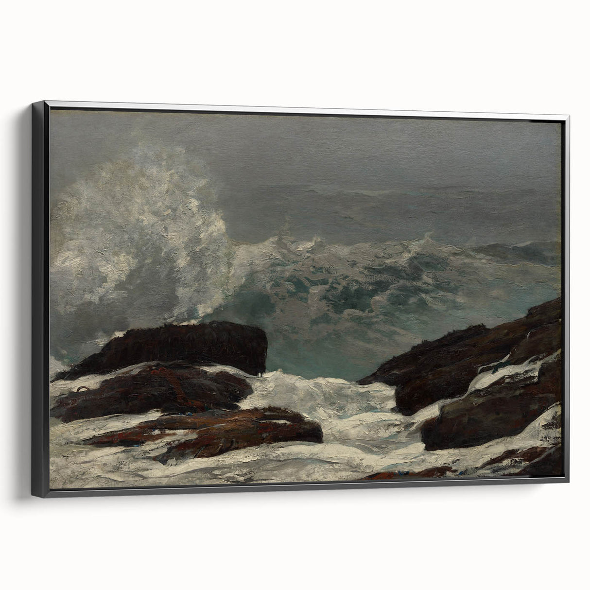 Realistic Coastal Scene Art Print: "Maine Coast" by Winslow Homer