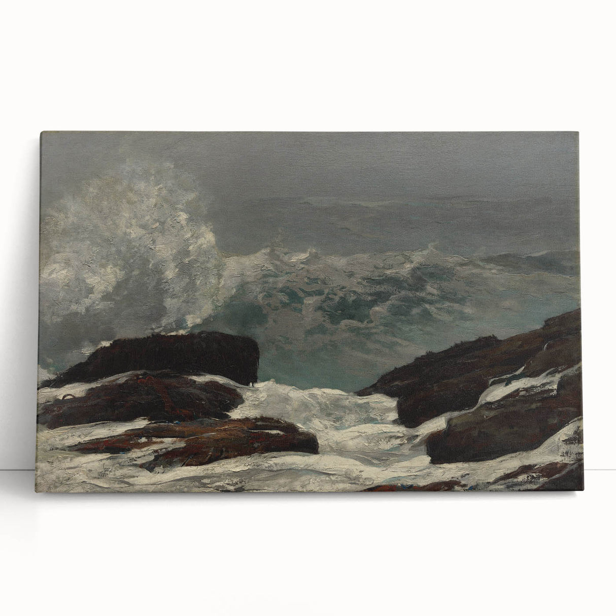 Realistic Coastal Scene Art Print: "Maine Coast" by Winslow Homer