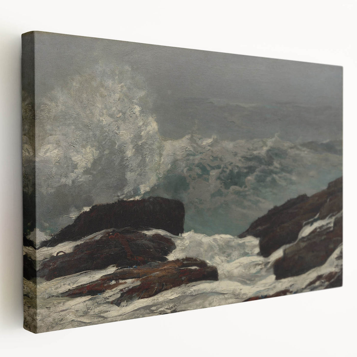 Realistic Coastal Scene Art Print: "Maine Coast" by Winslow Homer